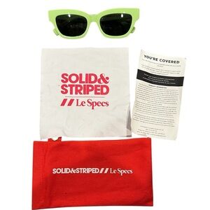 SOLID & STRIPED Wategos Le Specs Lime Sunglasses